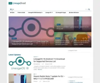 Lineagedroid.com(LineageOS ROM Download) Screenshot