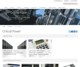 Lineagepower.com(Power Electronics) Screenshot