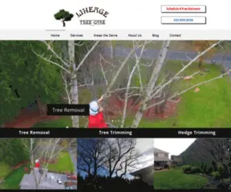 Lineagetreecare.com(Arborist Services for Snohomish & King County) Screenshot