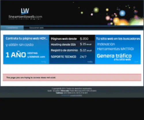 Lineamientoweb.com(Diseño web quito) Screenshot