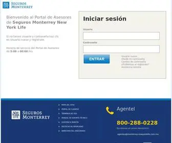 Lineamonterrey.com.mx(Portal de asesores smnyl) Screenshot