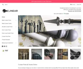 Linearcurtainpoles.co.uk(Curtain Poles and Tracks Online UK) Screenshot