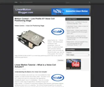 Linearmotionblogger.com(H2W manufactures Linear Motors including) Screenshot