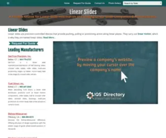 Linearslides.net(Linear Slide Manufacturers) Screenshot