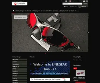 Linegear-Japan.com(Replacement lenses) Screenshot