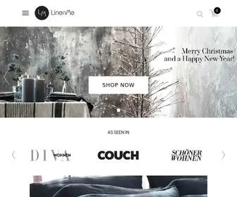 Linenme.com(Finest Linen Bedding UK) Screenshot