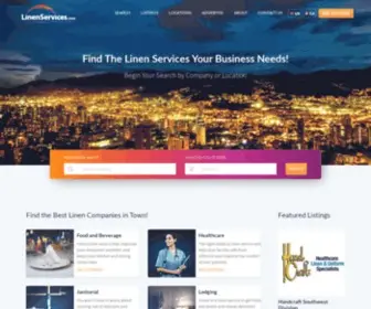 Linenservices.com(Linen service company) Screenshot