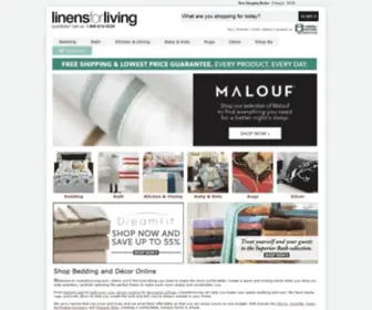 Linensforliving.com(Linens For Living) Screenshot