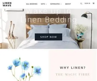 Linenwave.com(100% Natural linen bedding) Screenshot