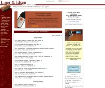 Linerandelsen.com(Liner & Elsen Wine Merchants) Screenshot