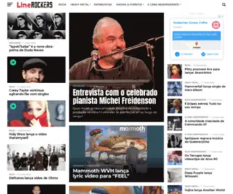 Linerockers.com.br(O seu site de Rock e Heavy Metal) Screenshot