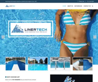 Linerteck.com(Pool Liner Replacement Specialists) Screenshot