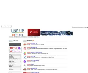 Lineup-BR.com(Line-UP Home Line-UP Menu) Screenshot