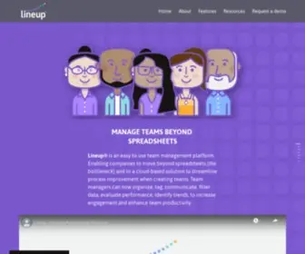 Lineupteams.com(Eliminate tedious) Screenshot