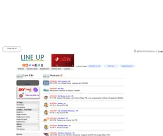Lineup.tv.br(Line-UP Home Line-UP Menu) Screenshot