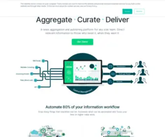Linexsystems.com(Aggregate, Curate & Deliver) Screenshot
