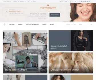 Lingerie-Paris.com(Salon International de la Lingerie) Screenshot