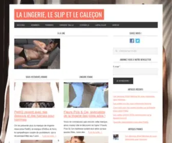 Lingerie-Slip-Calecon.com(La Lingerie) Screenshot