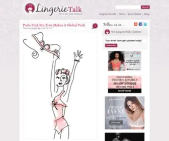 Lingerietalk.com(Designer Lingerie Reviews and News) Screenshot