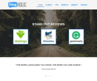 Lingholic.com(Home) Screenshot