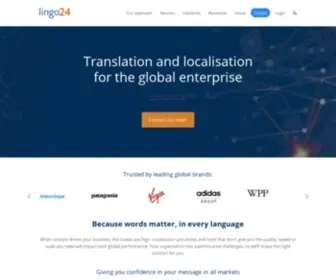Lingo24.com(Translation and Localization for the Global Enterprise) Screenshot