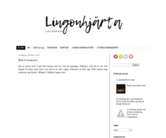 LingonhJarta.com(Lingonhjärta) Screenshot