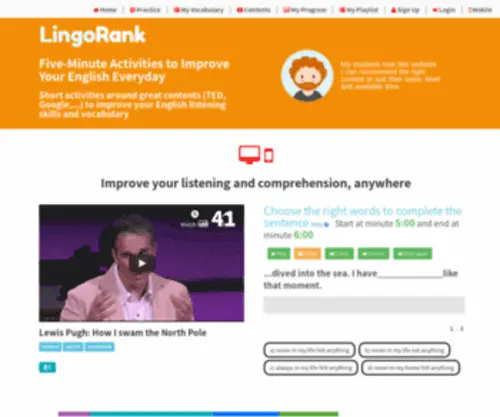 Lingorank.com(Lingorank) Screenshot