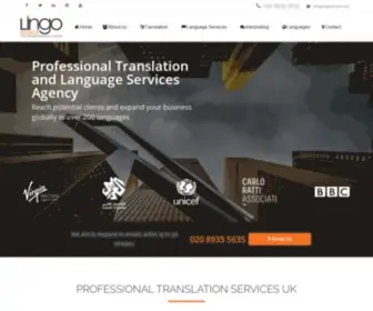 Lingoservice.com(Document Translation Services UK) Screenshot