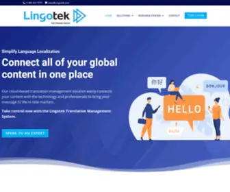 Lingotek.com(Cloud-Based Translation Management System) Screenshot
