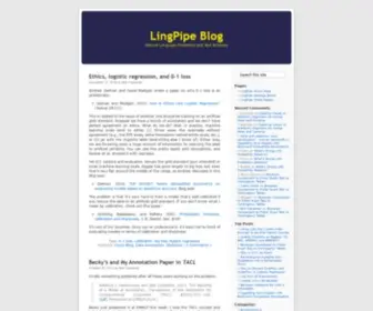 Lingpipe-Blog.com(LingPipe Blog) Screenshot