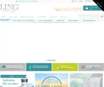 Lingskincare.com(LING Skincare) Screenshot