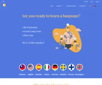 Lingspark.com(Learn a language today) Screenshot