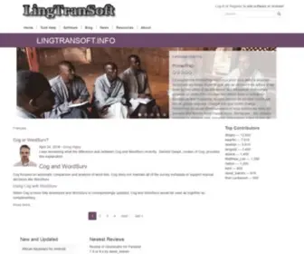 Lingtransoft.info(Linguistic & Translation Software) Screenshot