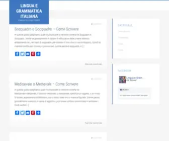 Linguaegrammatica.com(Lingua e Grammatica Italiana) Screenshot