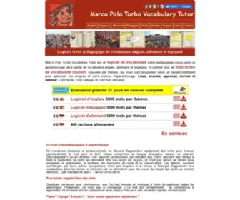 Lingualand.com(Logiciel de vocabulaire anglais allemand espagnol Marco Polo) Screenshot