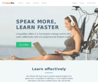 Lingualbox.com(Learn to Speak English Online) Screenshot