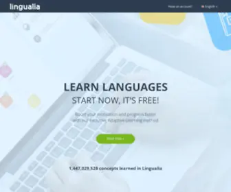 Lingualia.com(Learn Languages Online. Lingualia) Screenshot