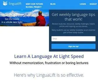 Lingualift.com(Learn a Language at Light Speed) Screenshot