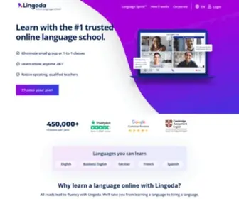 Linguando.com(Online language courses with native) Screenshot