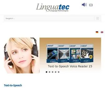 Linguatec.de(Linguatec Sprachtechnologien ist der Experte für Text) Screenshot