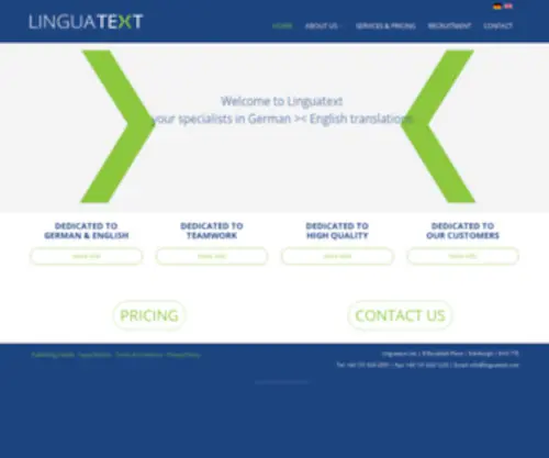 Linguatext.com(Translations You Can Trust) Screenshot