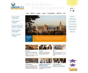 Linguavivagroup.com(Study and Learn Italian in Italy with Linguaviva Language School) Screenshot