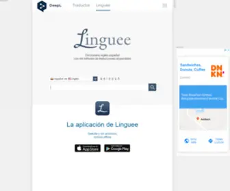 Linguee.co(Diccionario español) Screenshot