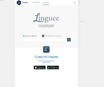Linguee.com.br(Dicionário inglês) Screenshot