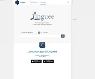 Linguee.it(Dizionario di italiano e ricerca tra un miliardo di traduzioni redatte da umani. Lingue) Screenshot
