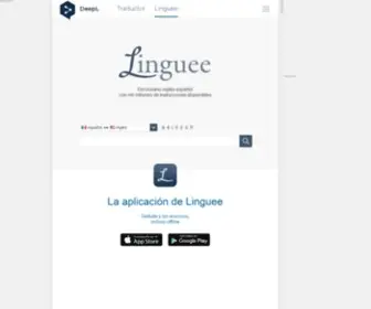 Linguee.mx(Diccionario español) Screenshot