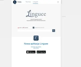 Linguee.pl(Angielski słownik i wyszukiwanie w setkach milionów tłumaczeń na całym świecie. Języki) Screenshot