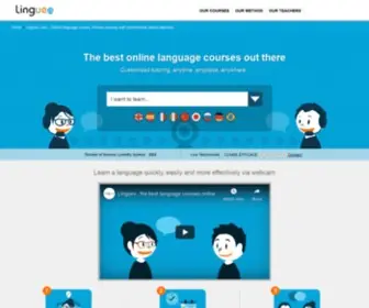 Lingueo.com(Formations linguistiques pour professionnels) Screenshot
