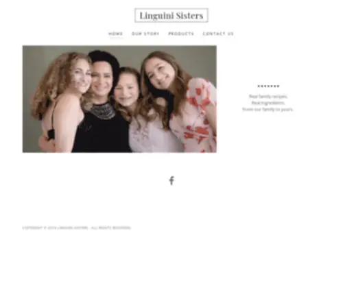 Linguinisisters.com(Pasta Sauce) Screenshot