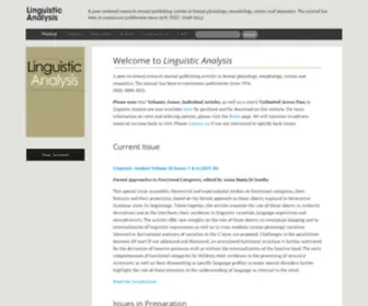 Linguisticanalysis.com(Linguistic Analysis) Screenshot